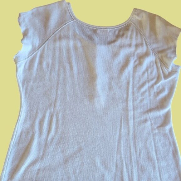 American Rag Women's Size Medium Short Sleeve Snap Front Polo Shirt - Picture 3 of 7